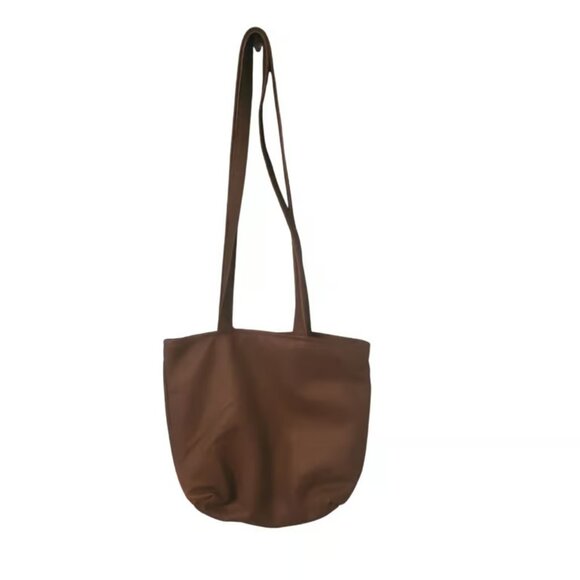 Handmade Large Faux Suede & Leather Tote Bag Inspired By Harley-Davidson Brown - Picture 2 of 8